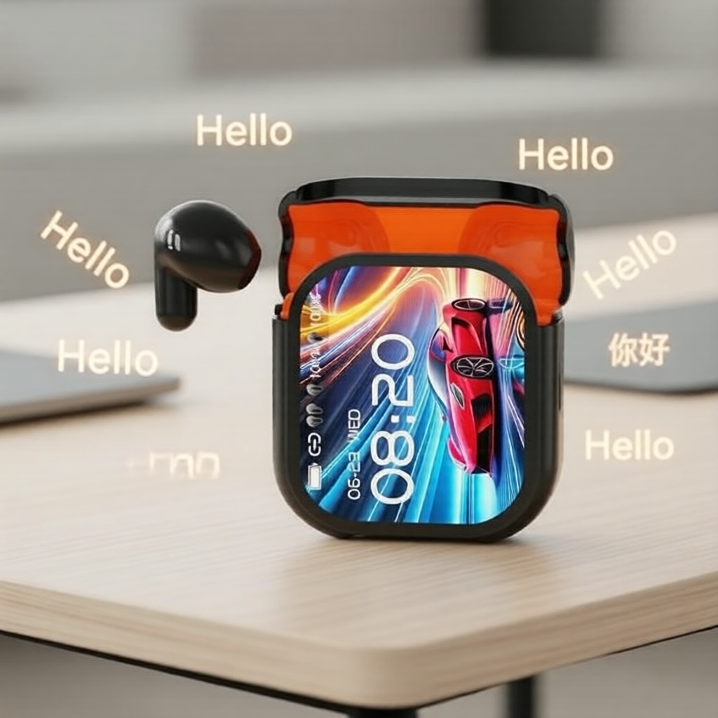 Tai nghe không dây HTC NE20, dịch thuật trực tiếp, điều khiển cảm ứng, đèn LED thông minh, âm HiFi &
