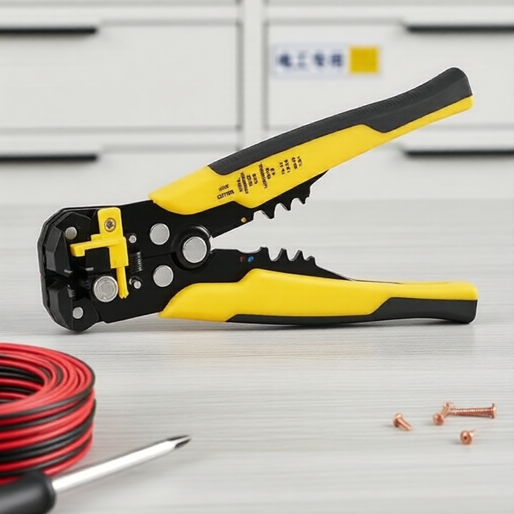 Dụng cụ 3 trong 1 cho dây điện: tước dây, cắt dây & bấm cos, HWSP102418 IHT, dành cho dây AWG 10-24/