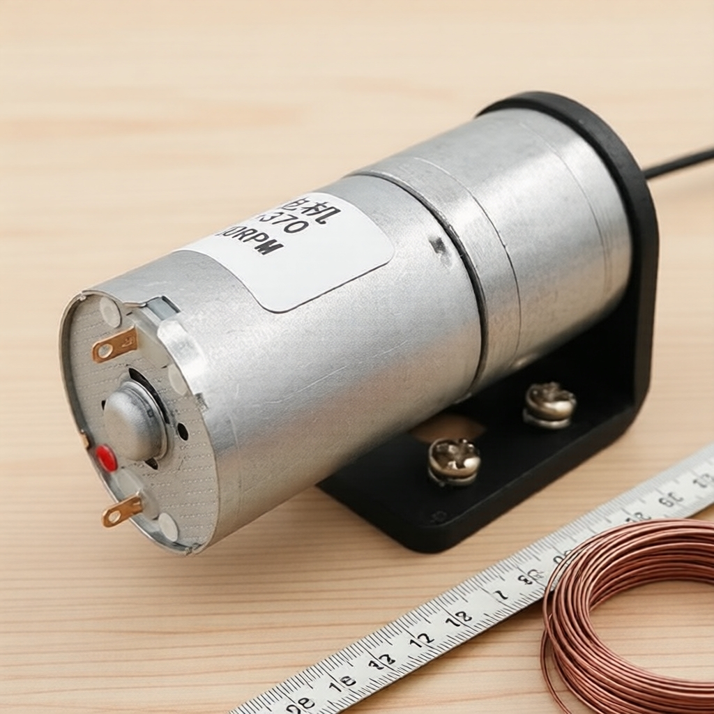 Bộ động cơ DC giảm tốc JGA25-370 12V mô-men xoắn cao, tốc độ điều chỉnh, đầy đủ kèm giá đỡ