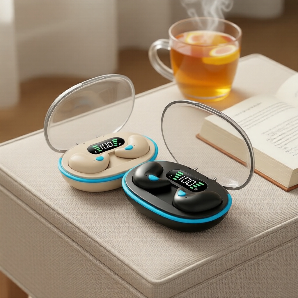 Tai nghe Bluetooth HQAi X55, âm thanh Hi-Fi, chống ồn, chống nước, màn hình LED