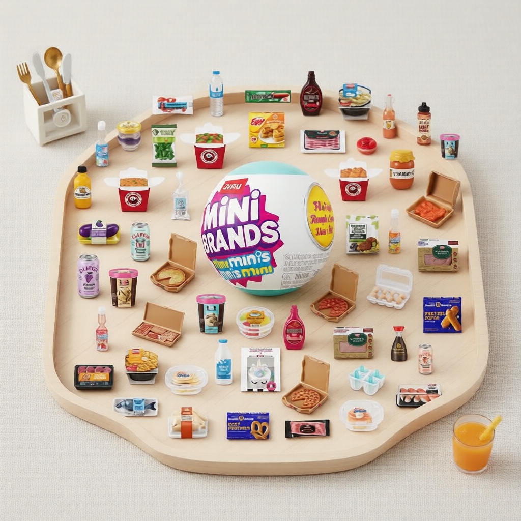 ZURU Mini Brands Mô Hình Thu Nhỏ Tủ Lạnh Series 1, Bộ Sưu Tập Đồ Chơi Bất Ngờ Cho Trẻ Em Trên 8 Tuổi