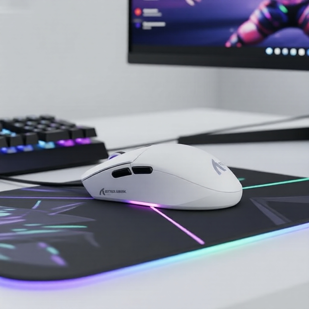 Chuột chơi game không dây Attack Shark G3 Pro Tri-Mode 62g với cảm biến PAW3311, DPI 25000, RGB & do