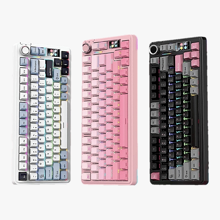 {HỎA TỐC} Bàn Phím Cơ AULA S75 Pro Có Màn Hình LCD Custom GIF - 3 Mode, Hotswap Cho Máy Tính Laptop PC