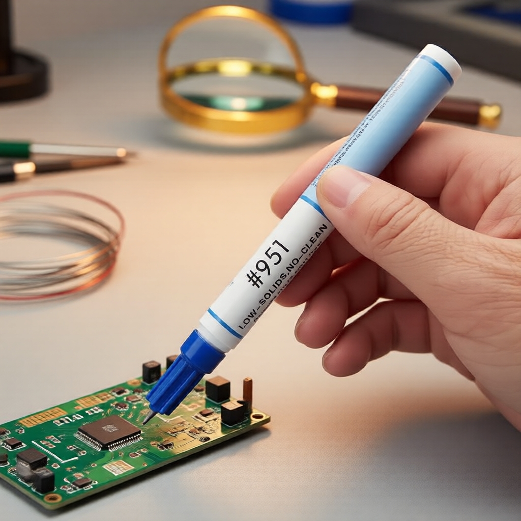 Bút Flux Không Cần Rửa 10ml Flux Thiếc cho Sửa Chữa Điện Tử, DIY PCB