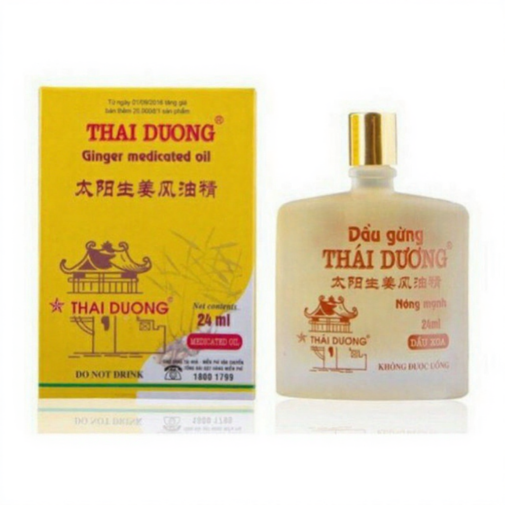 Dầu Phong Thấp Gừng Thái Dương - Thông kinh hoạt lạc 6ml - 24ml
