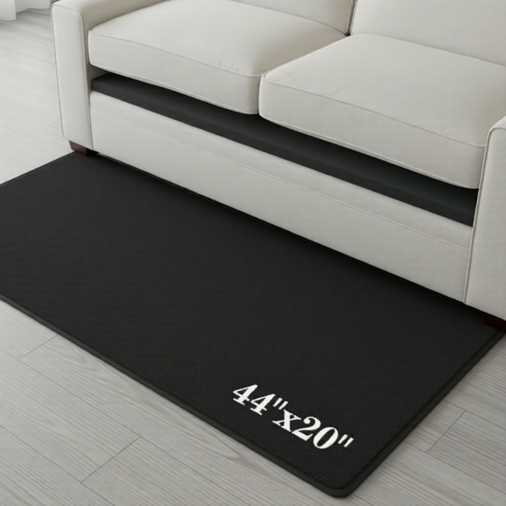 Đệm ghế mút xốp đen xám mật độ cao 44x20 inch – 1 miếng hỗ trợ sửa chữa sofa