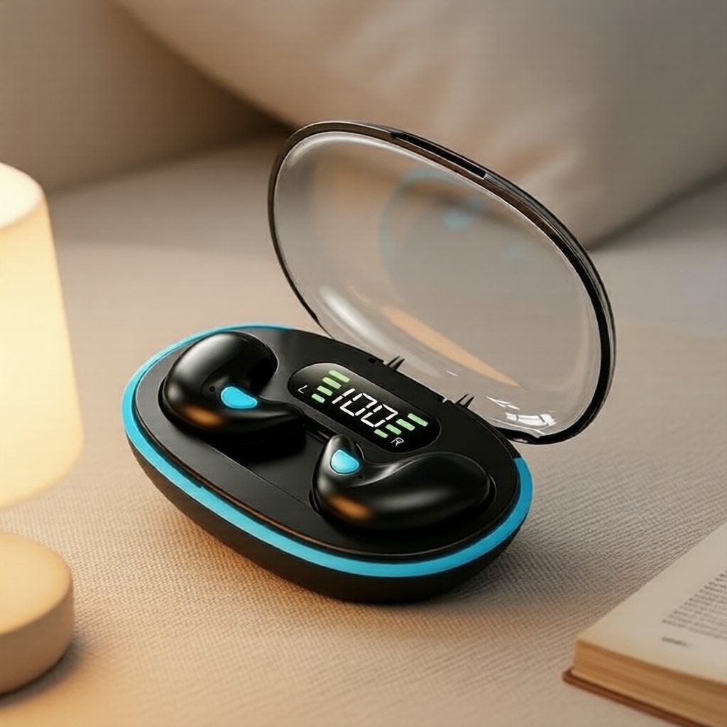 HQAi X55 Tai nghe ngủ, Bluetooth Hi-Fi, Mic tích hợp, Đèn báo pin LED
