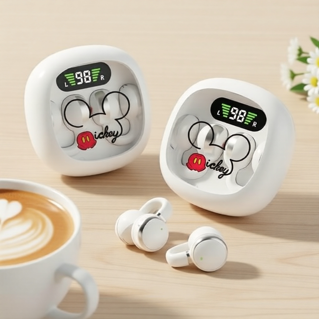 Tai nghe Bluetooth X31 kẹp tai, phong cách khoang vũ trụ trong suốt, nhẹ & mở