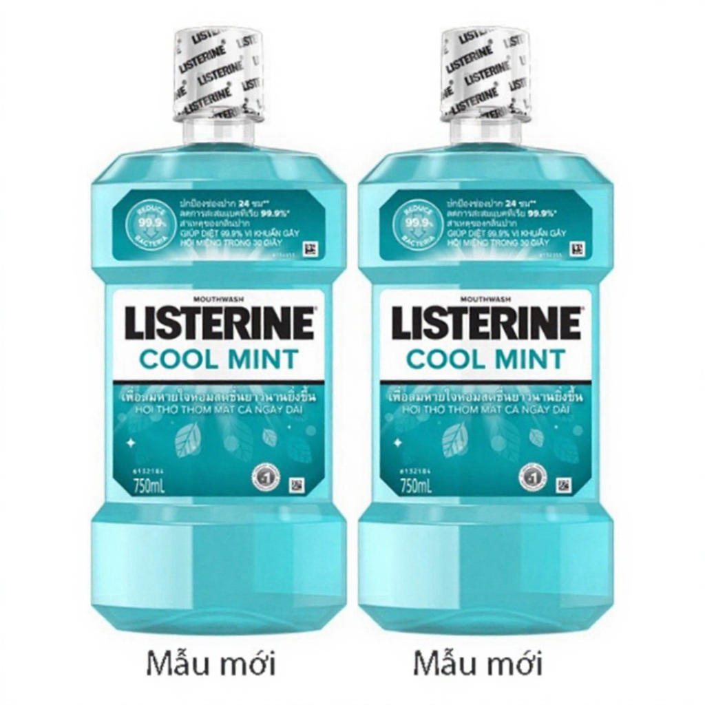 Combo 2 Chai Nước Súc Miệng Listerine Thái Lan 750ml+750ml