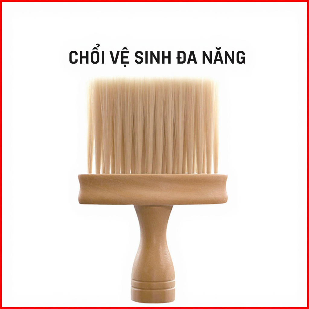 Chổi Đa Năng Gỗ Cao Cấp - Vệ Sinh Máy Tính, Laptop, Góc Làm Việc, Xe Ô Tô