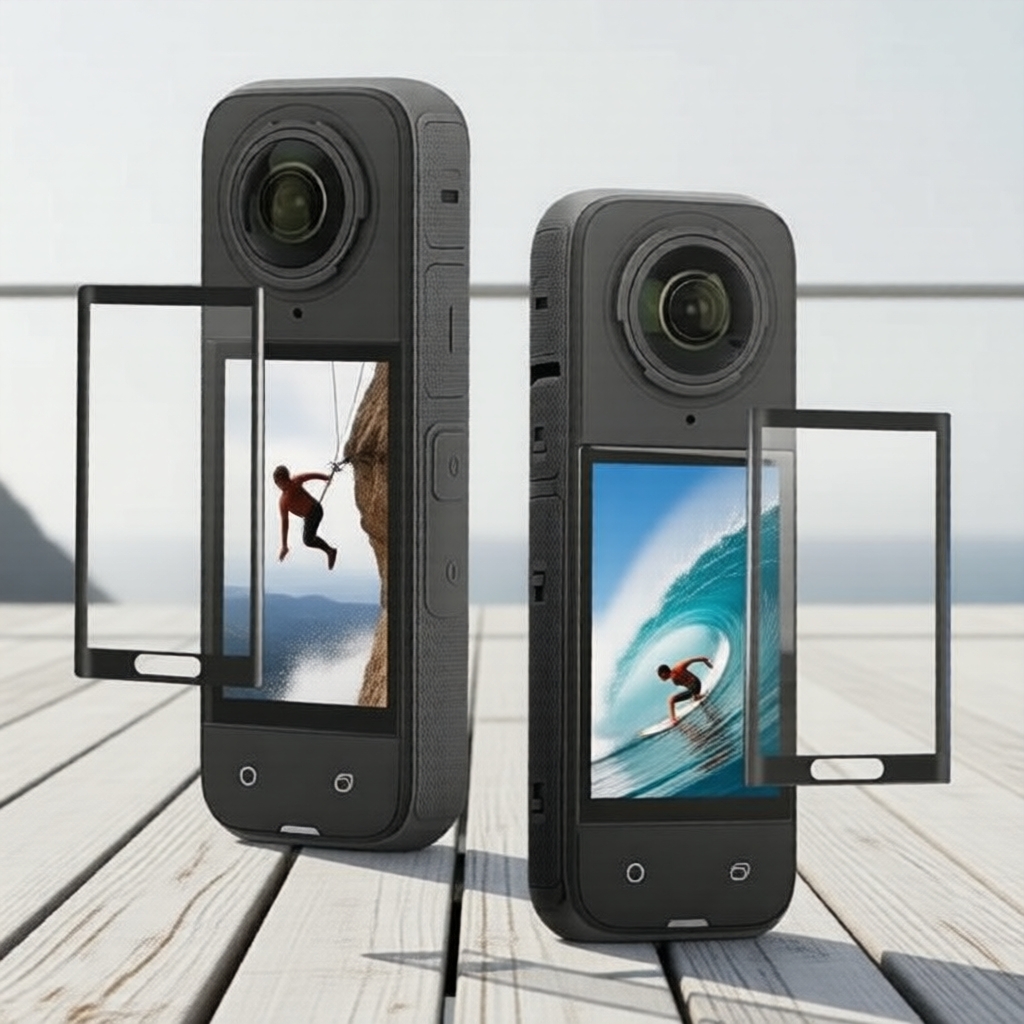 Insta360 X5/X4 Tấm bảo vệ màn hình - Miếng dán cong linh hoạt cho máy ảnh