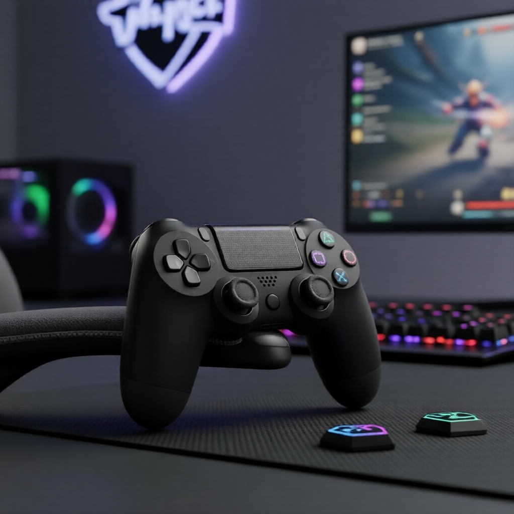 Bộ điều khiển tay cầm Bluetooth tương thích với PS4/PS4 Slim/PS4 Pro/PS3 & PC, tay cầm chơi game