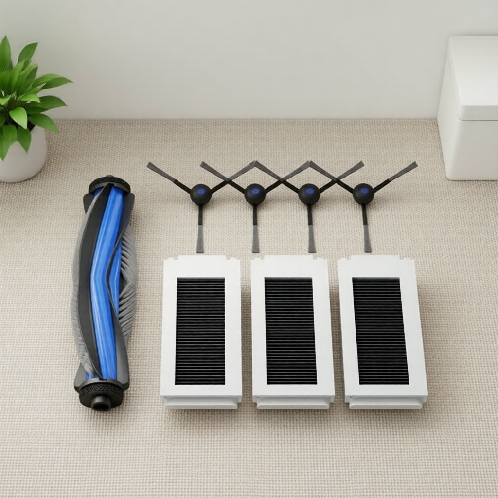 Bộ lọc HEPA, chổi & túi đựng bụi cho máy hút bụi Ecovacs Deebot N30/N30 Pro Omni