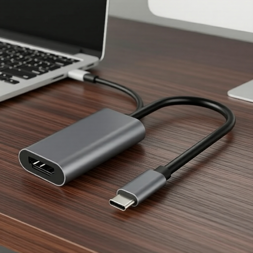 Cáp chuyển đổi USB-C sang HDTV 4K cho MacBook, Chromebook, Samsung, Xiaomi