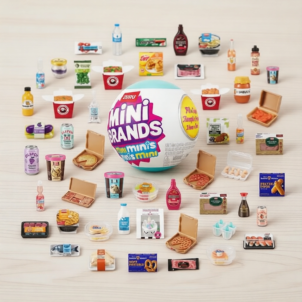 Đồ chơi sưu tầm ZURU Mini Brands Mini Minis Fill The Fridge Series 1, 1 viên nang bất ngờ, cho bé từ