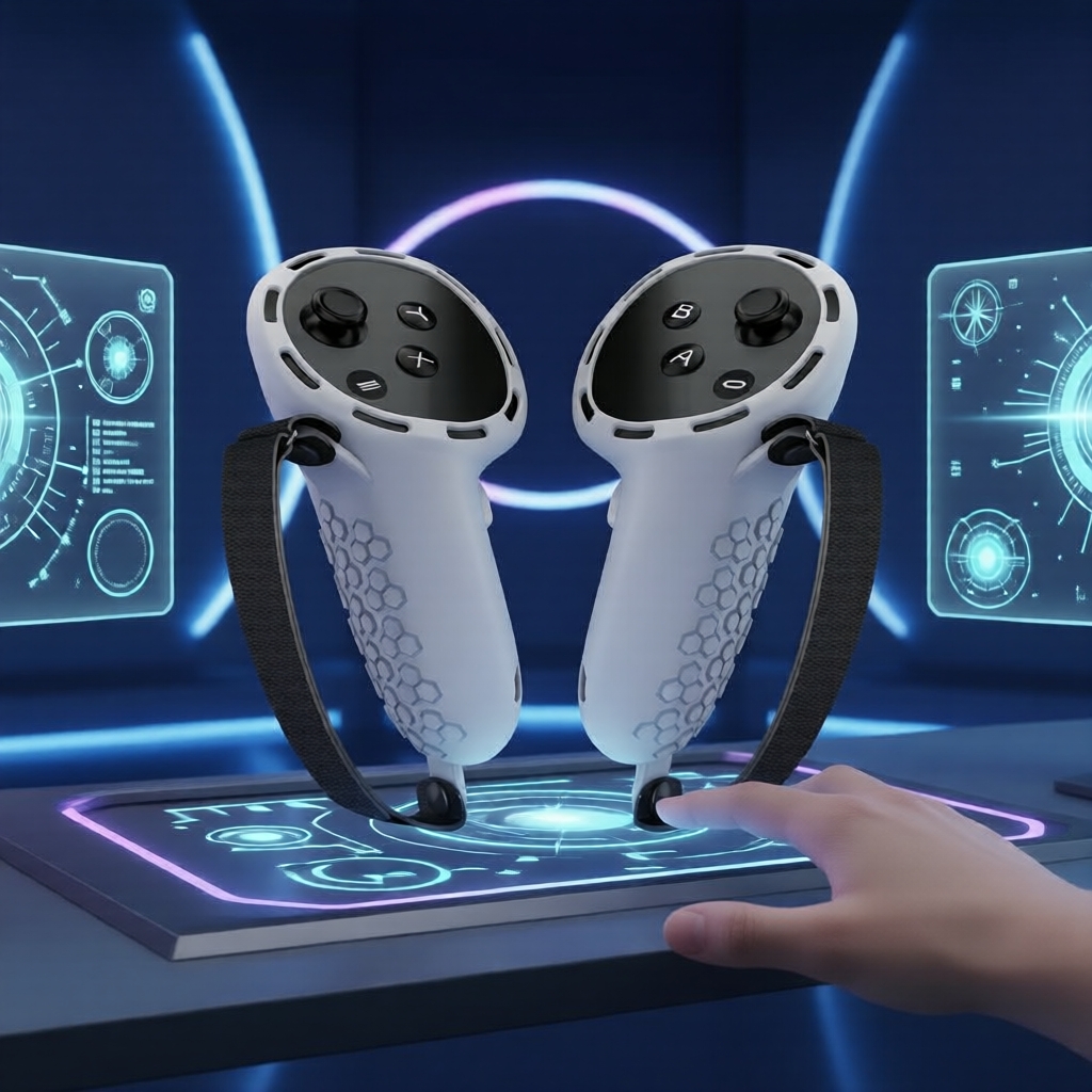 Vỏ bảo vệ tay cầm VR cho Oculus Quest 3/3s, dây đeo chống trượt tương thích với Meta Quest 3s