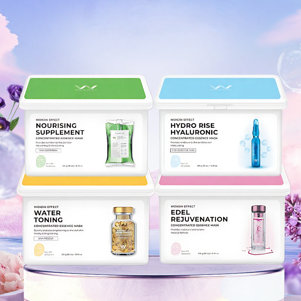 Hộp 30 Miếng Mặt Nạ Wonjin Dưỡng Trắng, Chống Lão Hoá Da Wonjin Effect Essence Mask - Hàng Công Ty