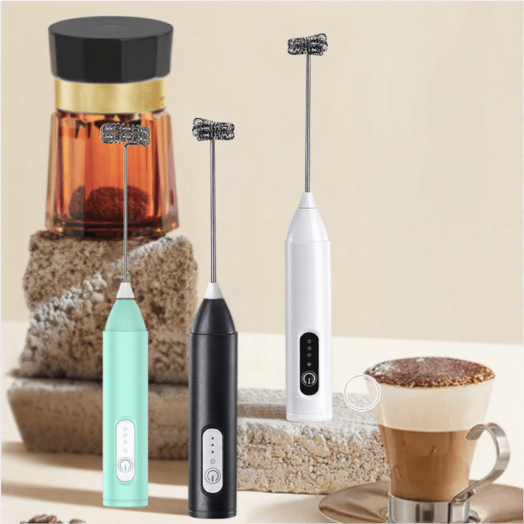 Máy tạo bọt sữa cầm tay sạc điện đa năng – đánh trứng, trộn đồ uống, tạo bọt cà phê, cappuccino, matcha, socola nóng