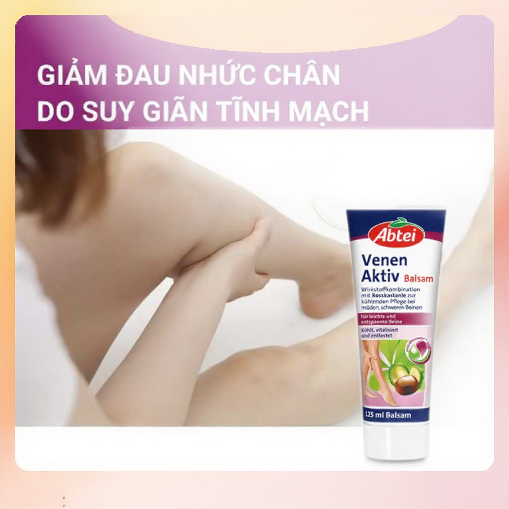 Kem Bôi giãn tĩnh mạch Abtei Venen Aktiv 125ML của Đức
