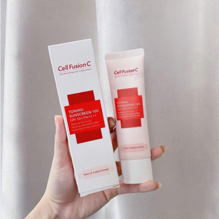  Kem chống nắng Cell Fusion C bản màu hồng 50ml chính hãng Hàn Quốc 