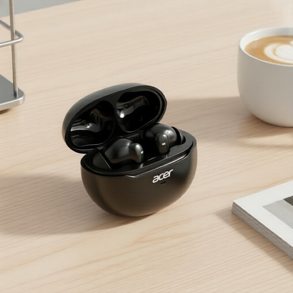 Tai nghe không dây Acer OHR623 Bluetooth Type-C, tai nghe Earpods có mic, 2 mic silicon 2718, gọi rõ