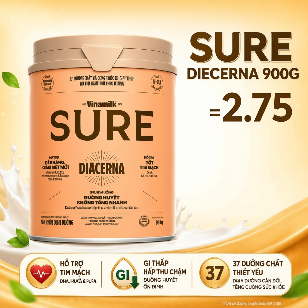 Sữa Vinamilk Sure Diecerna 900g