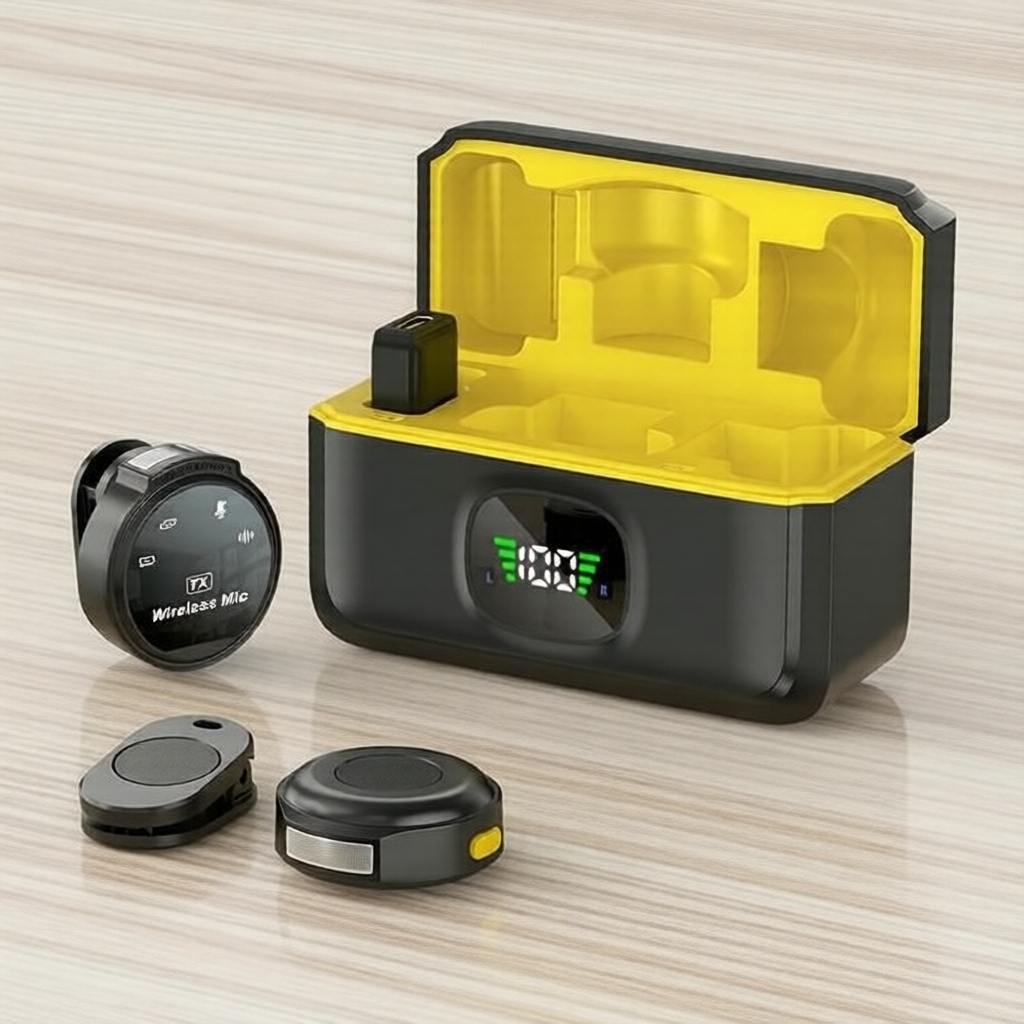Mic cài áo không dây J6, hệ thống âm thanh chuyên nghiệp