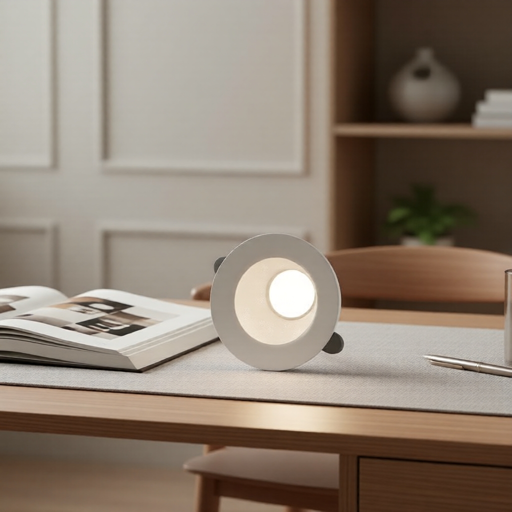 Đèn Panel LED tròn 4.7W SAIMILI cho trần nhà, 2 màu: Trắng/Vàng