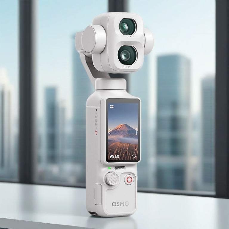 DJI Osmo Pocket 4P Standard Combo - Camera Gimbal 4K | ActiveTrack 7.0 CMOS 1 Inch 107GB Bộ Nhớ Trong | Chính Hãng BH12T