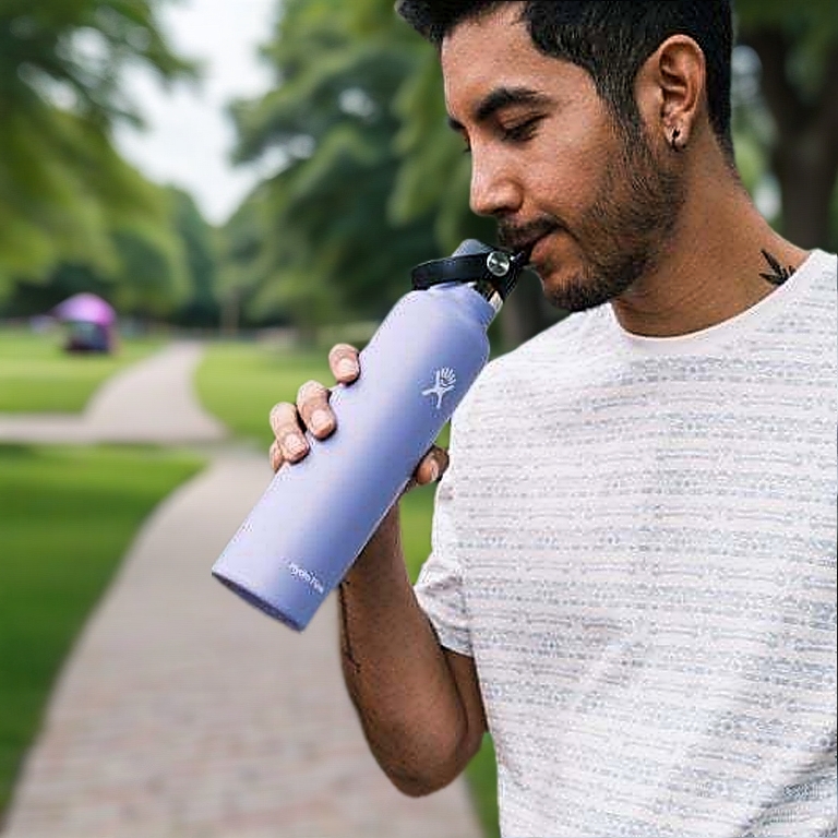 Bình giữ nhiệt Hydro Flask 621 ml Standard Flex Straw Cap 21 oz có nắp ống hút tiện lợi, chính hãng
