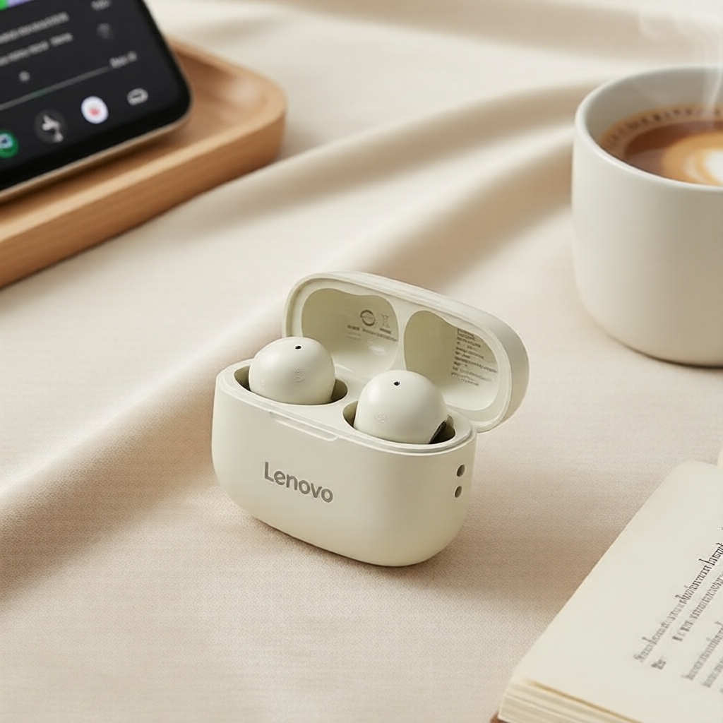 Tai nghe Lenovo EA110 TWS: Mini thể thao, pin lâu, âm thanh HiFi & mic HD
