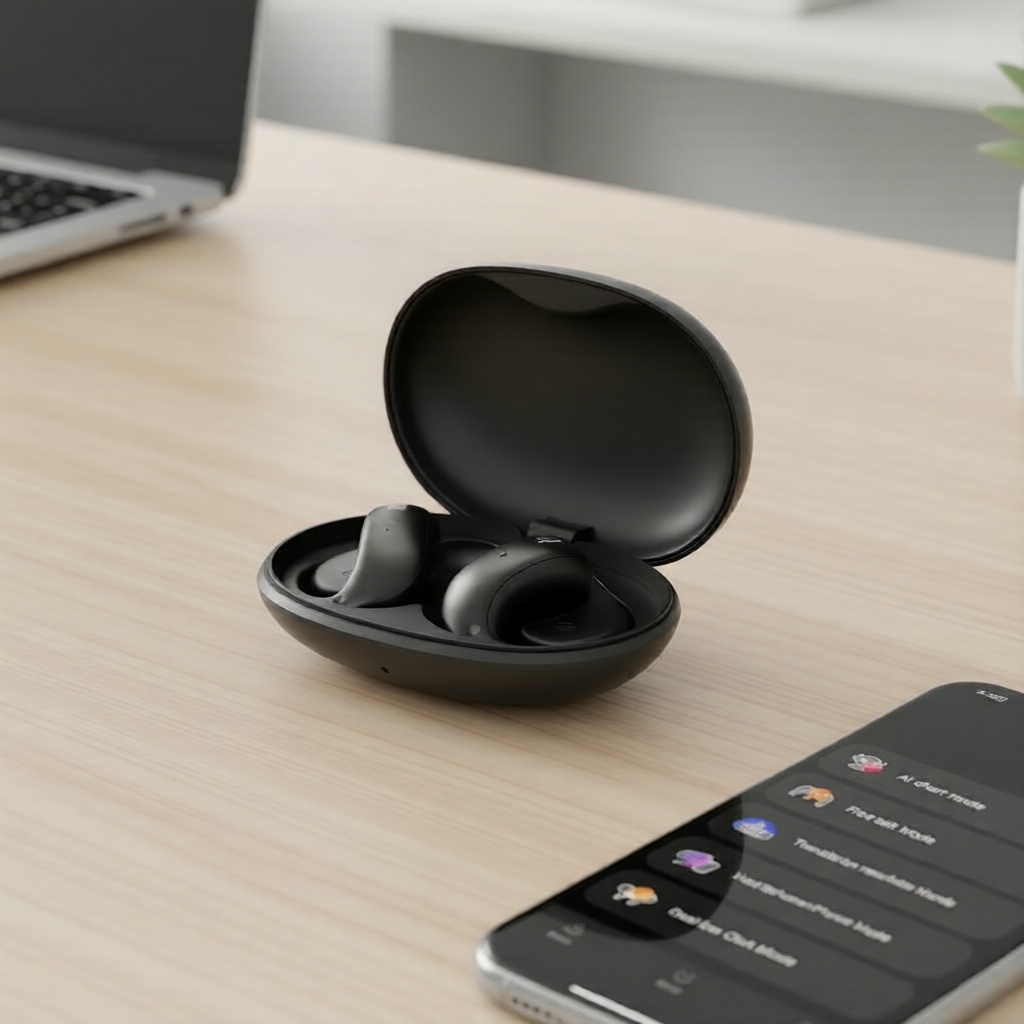 Tai nghe Bluetooth chống ồn HTC NE19 - TWS AI Bass, tai nghe nhạc thể thao chống nước