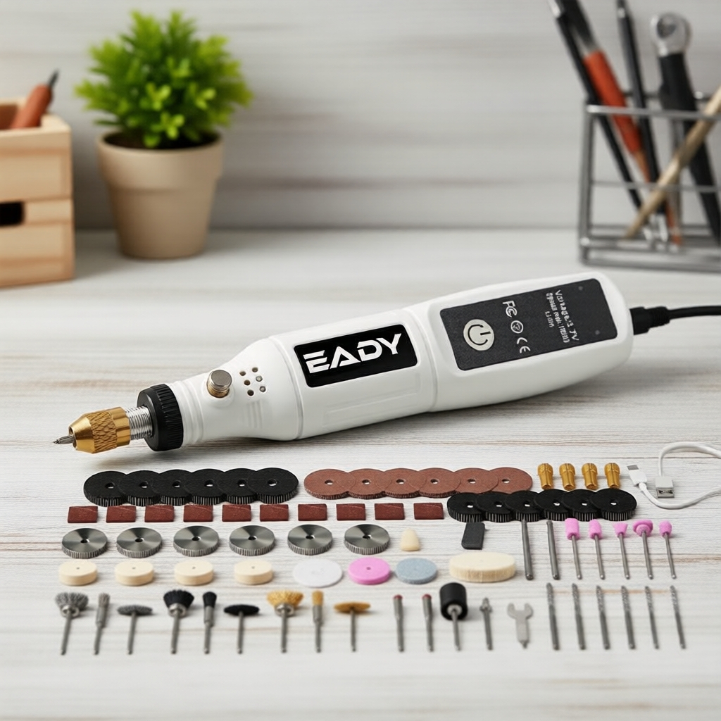 Bút điêu khắc cầm tay 3 tốc độ, pin 380mAh, không dây, dùng cho resin, gỗ, kim loại