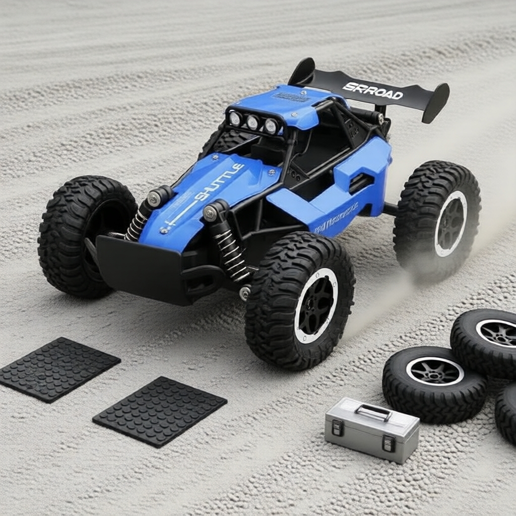 Xe RC Monster Truck 4x4 2.4GHz cho trẻ em, thiết kế bền bỉ & lái dễ dàng trên mọi địa hình