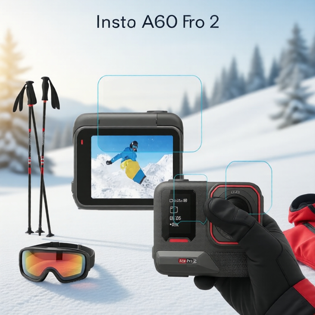 Insta360 Ace Pro 2 Lens Cover 9H PET Mặt trước + Tròn/Vuông Ống kính đơn không siêu rộng