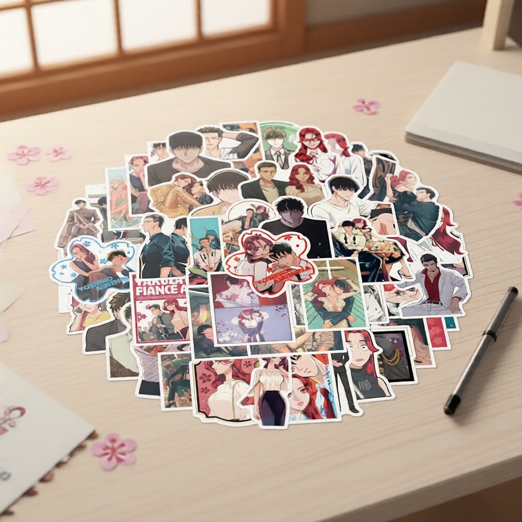 Bộ 250 Sticker Yakuza Fiance Graffiti - Cho Điện thoại, Ván trượt, Sổ lưu niệm, Bưu thiếp
