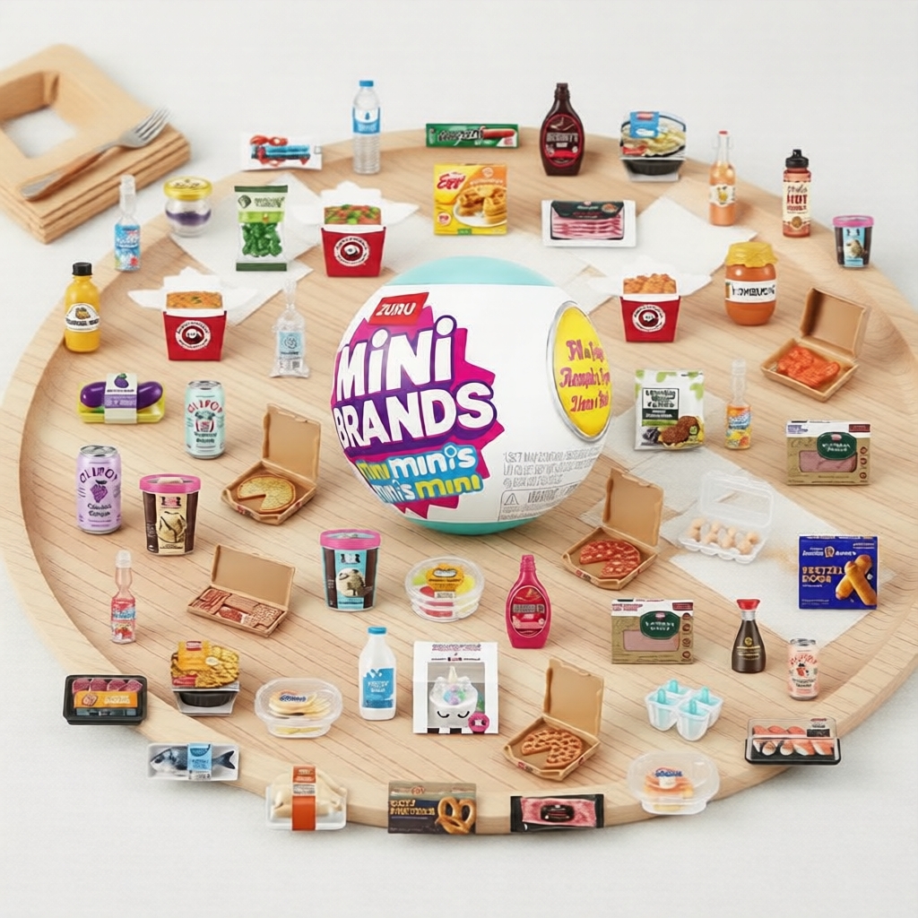 Mini Brands Mini Minis Series 1 Bộ Sưu Tập Đồ Chơi Tủ Lạnh của ZURU, 1 Viên Nang Bất Ngờ, Trên 8 Tuổ