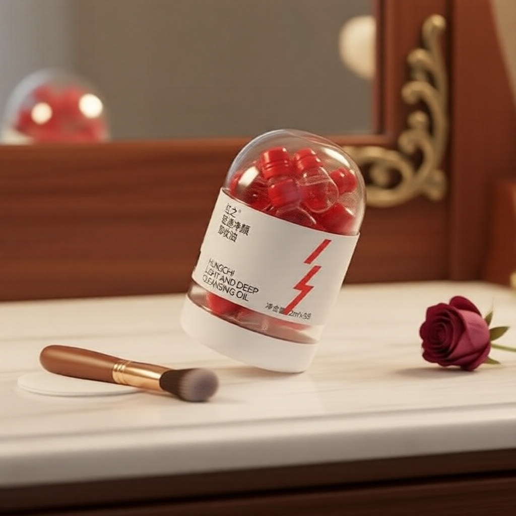 Little Red Cap HUNGCHI: Tẩy Trang Dầu Nhẹ & Sâu, Sáp Tẩy Trang Dịu Nhẹ Di Động