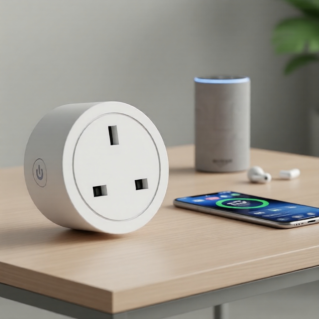 Ổ cắm thông minh WiFi CozyLife 16A UK, tương thích điều khiển giọng nói với Alexa & Google Home
