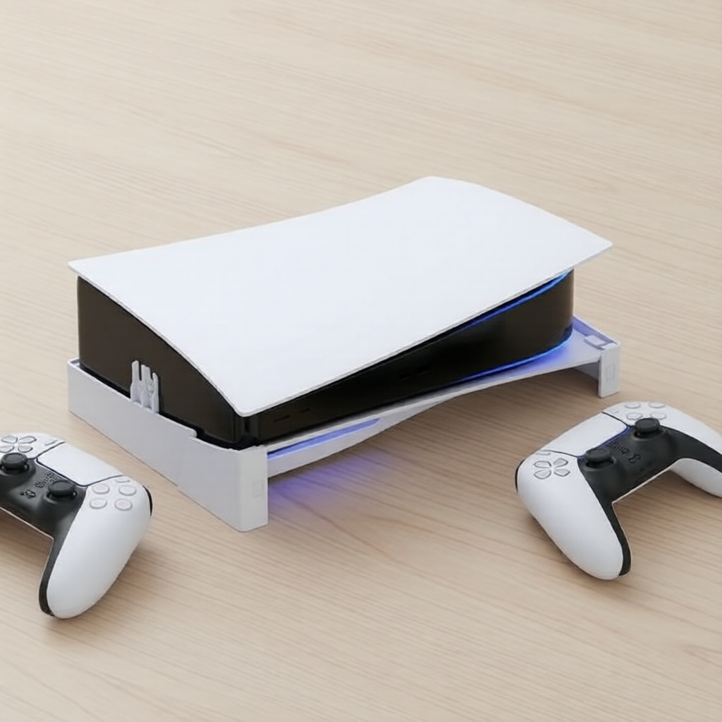 Đế đứng ngang cho PS5/PS5 Slim/PS5 Pro, tương thích với các phiên bản đĩa và digital PS5, phụ kiện m