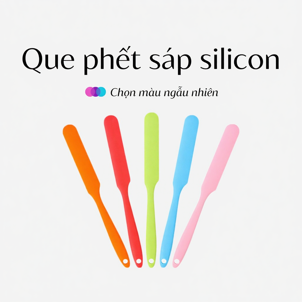 Que Phết Sáp Wax Lông Silicon Chống Dính Siêu Bền Dễ Vệ Sinh Tái Sử Dụng Nhiều Lần 25cm