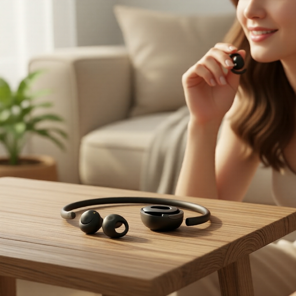 Tai nghe không dây HiFi OWS BY01, pin lớn & Bluetooth ổn định