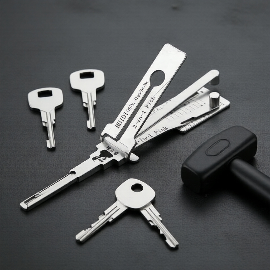 Dụng cụ thợ khóa 2 trong 1 Lishi HU101 V.4 EXT, dùng cho Ford, Land Rover, Volvo, Lincoln