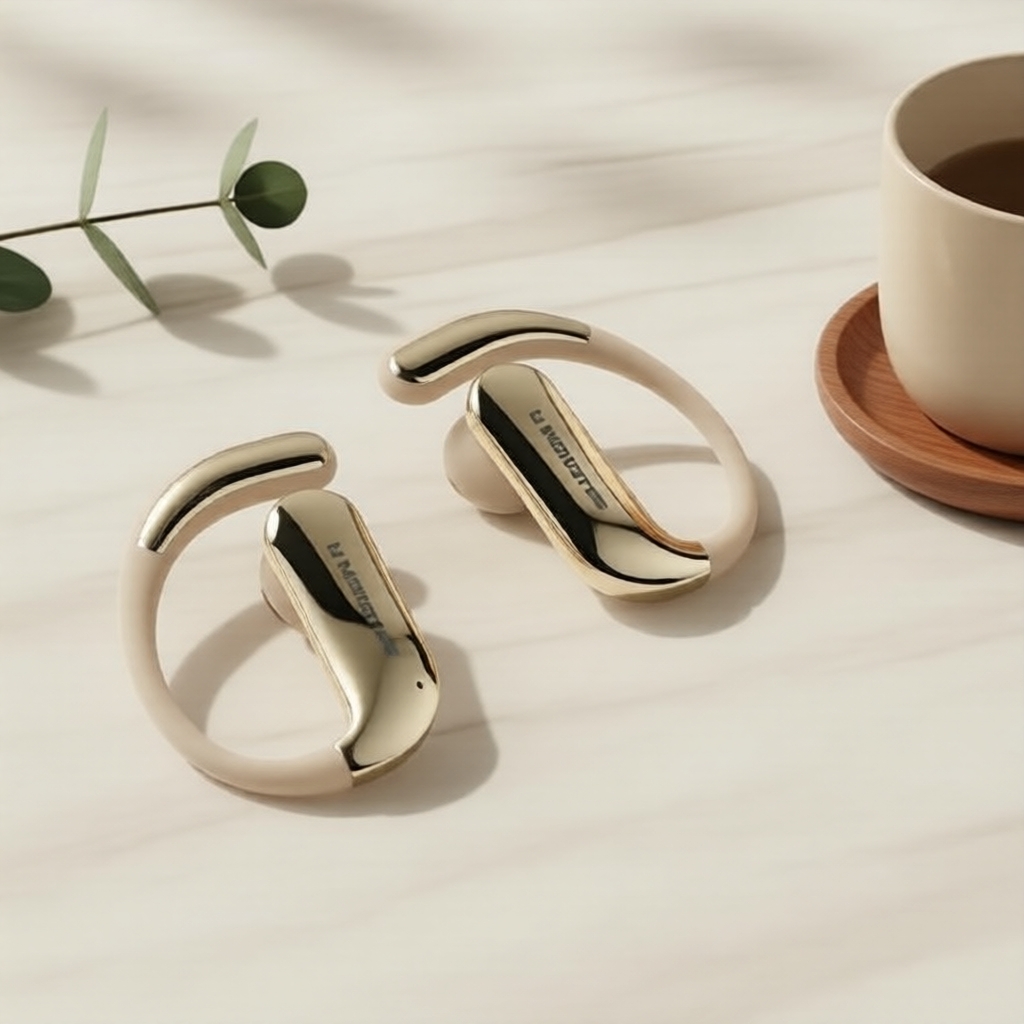 Tai nghe Bluetooth HK10 móc tai hở, ứng dụng EQ thông minh, khử ồn HD cho thể thao & game