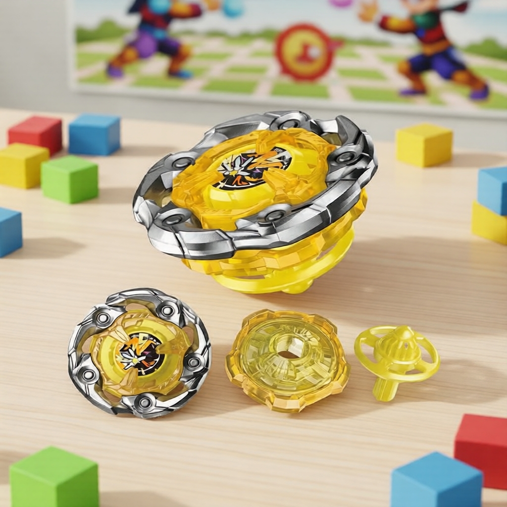 Beyblade X UX-03 Wizard Rod Bey Xtreme LED Grip Set Đồ chơi chiến đấu con quay kim loại