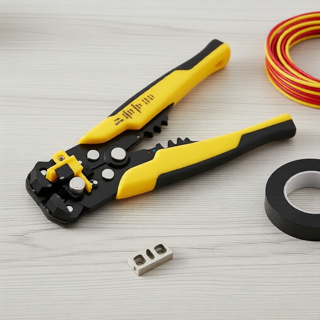 Kìm 3 trong 1 tước dây, cắt dây & bấm cos, HWSP102418 IHT, dùng cho dây AWG 10-24/0.2-6mm2