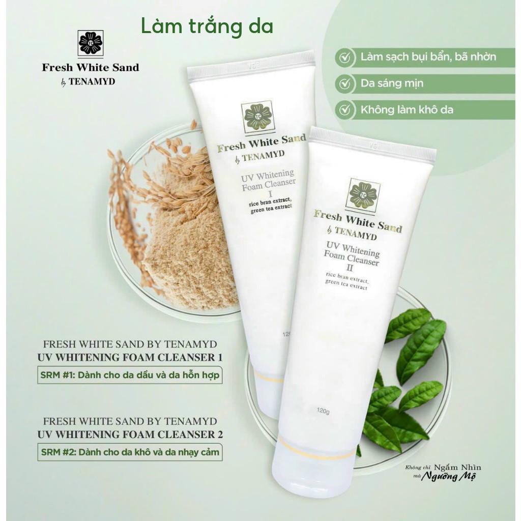 Sữa rửa mặt trắng da TENAMYD UV Whitening Foam Cleanser 120ml