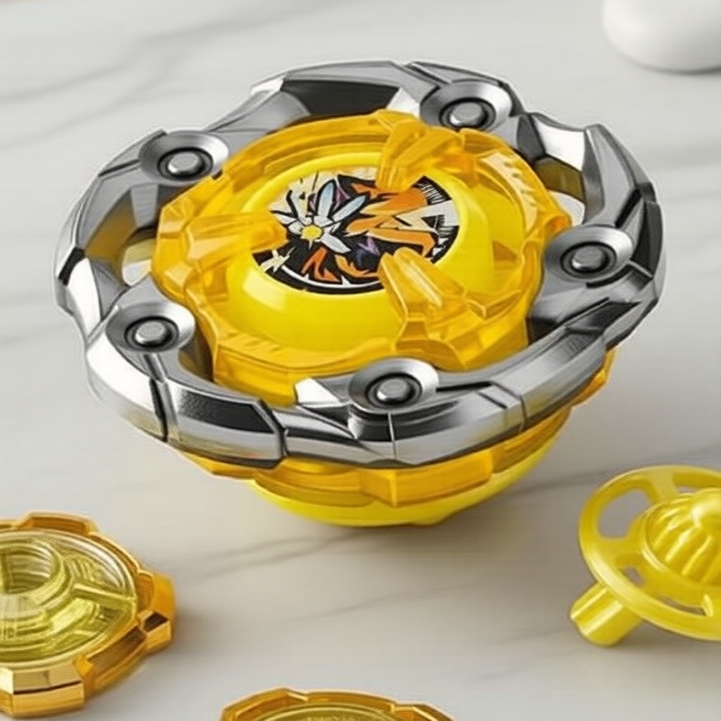Beyblade X UX-03 Wizard Rod Bey Xtreme kèm tay phóng, tay cầm LED, bộ con quay kim loại cho bé