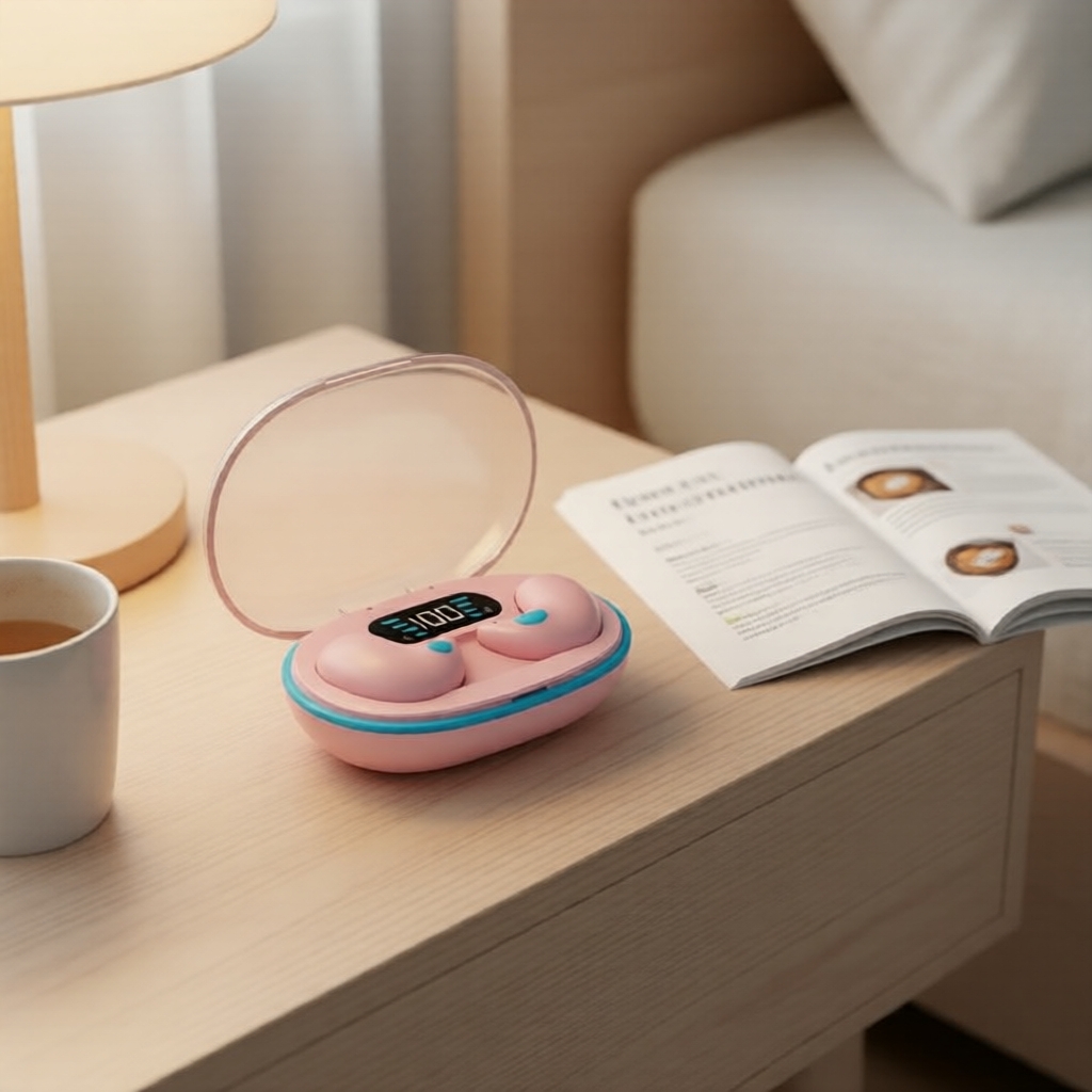Tai nghe không dây Hi-Fi HQAi X55, Bluetooth chống nước, mic tích hợp, màn hình LED