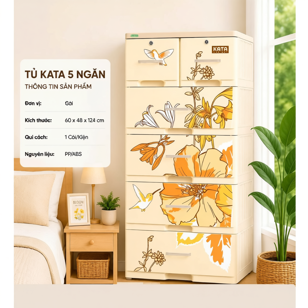 Tủ nhựa lớn Kata Duy Tân (4 TẦNG- 5 TẦNG- 6 TẦNG)